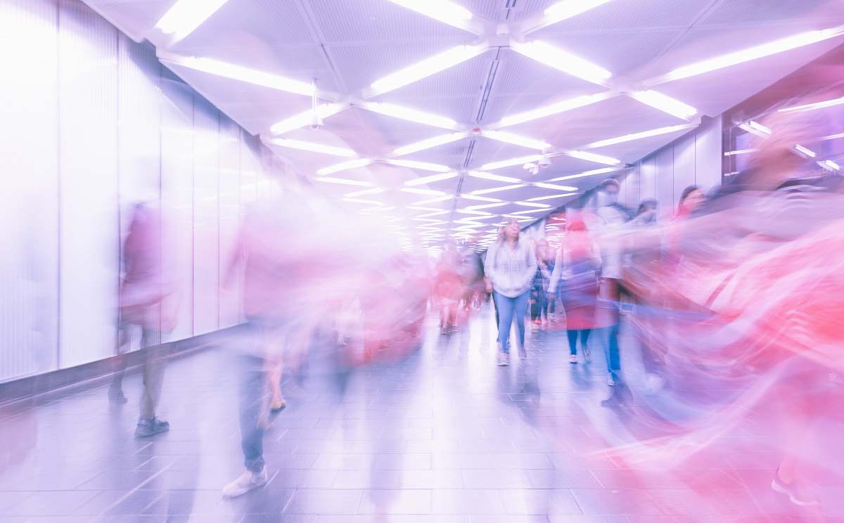 fulton street subway station time-lapse photo of are filled with people united states